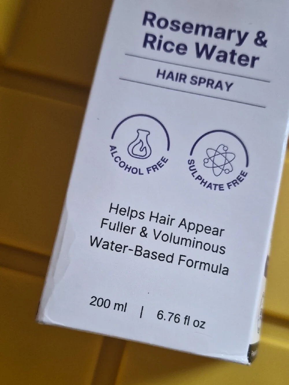 Rosemary & Rice Water Hair Spray — White